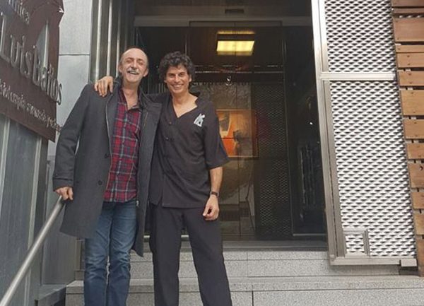 Santi Rodriguez en la Clínica Luis Baños