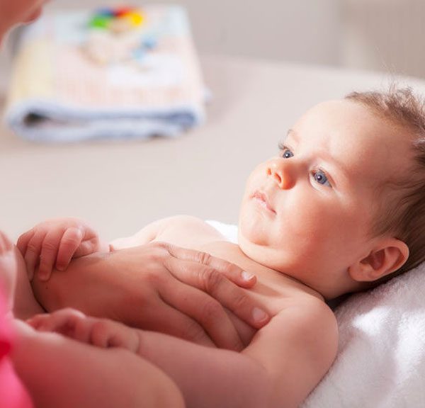 Fisioterapia respiratoria en bebe