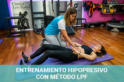 Entrenamiento hipopresivo con método LPF en Clínica Luis Baños de Jaén