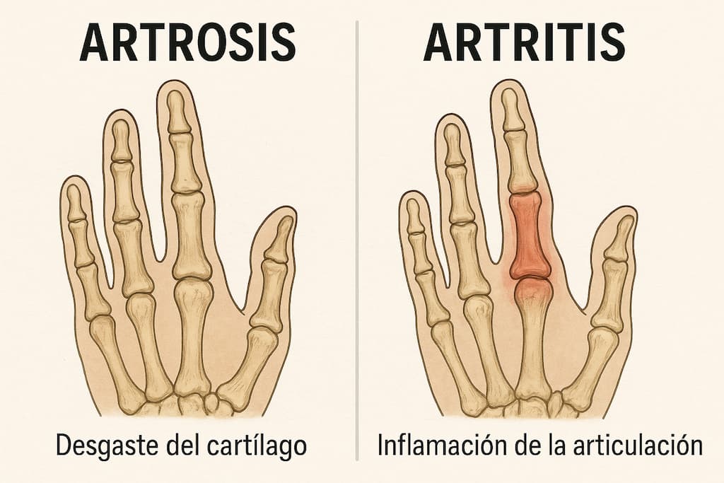 diferencias artrosis y artritis